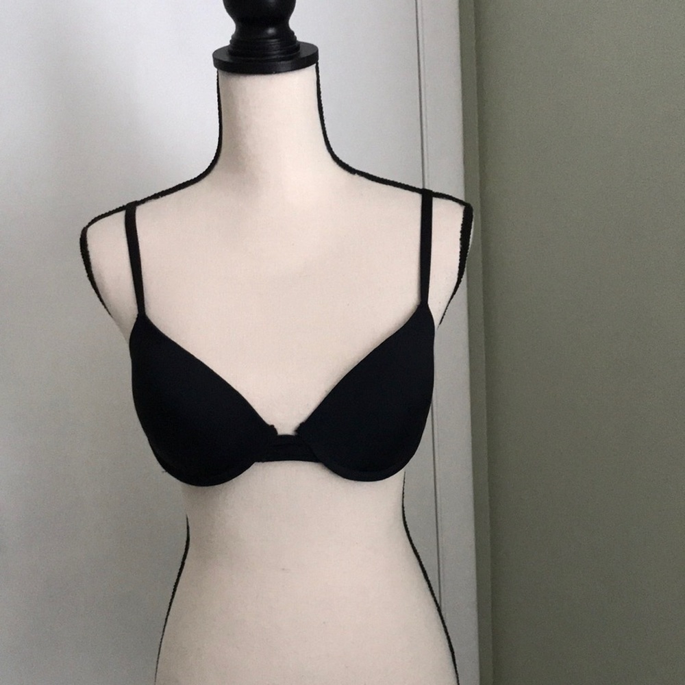 NINE WEST Light Push-ups Underwire Demi Black Bra | 36B